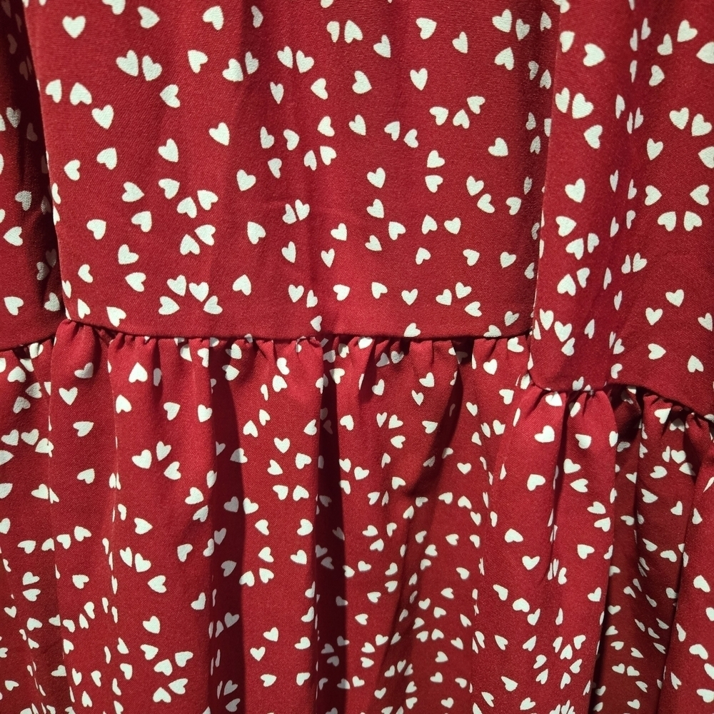 SHEIN Red Heart Midi Dress Plus Valentine's Day Feminine Sz 3XL - Picture 8 of 9